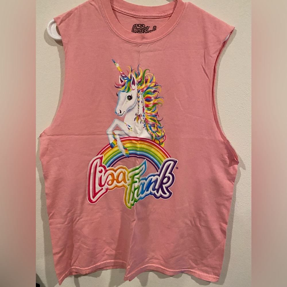Lisa Frank muscle tee